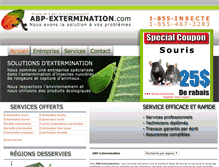 Tablet Screenshot of abp-extermination.com